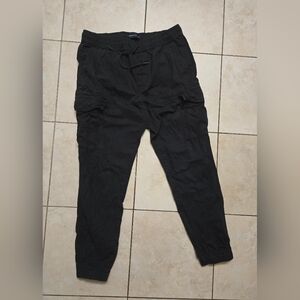 Aeropostale Black Men Cargo Jogger Pants Size Medium